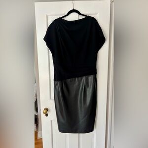Teri Jon Black Asymmetrical Dress